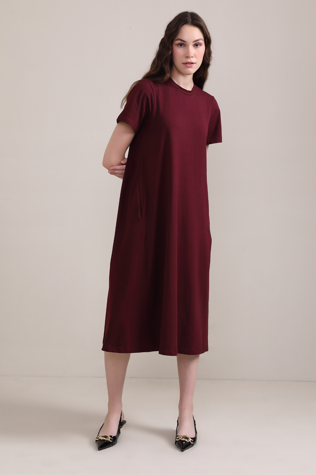 Luna A-Line Dress-Wild Berry