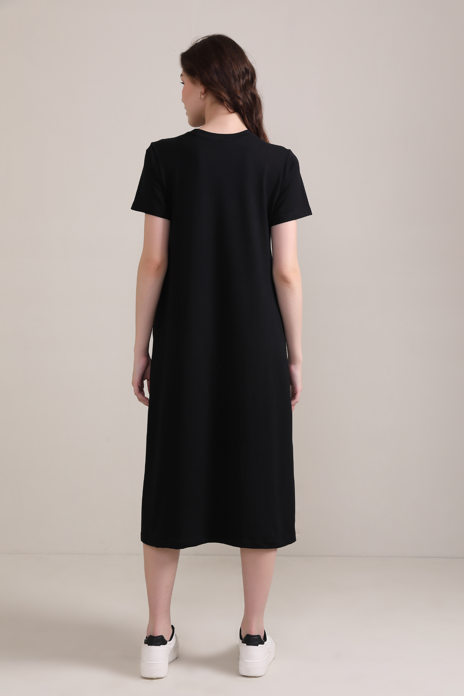 Luna A-Line Dress-Black