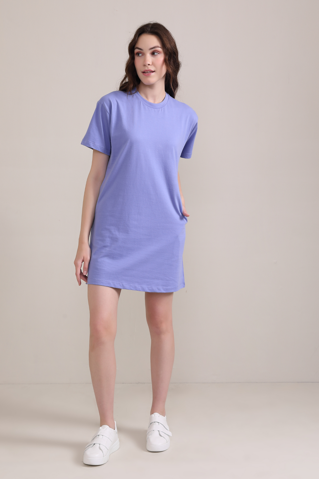 Very Peri :Oversized T-shirt Dress