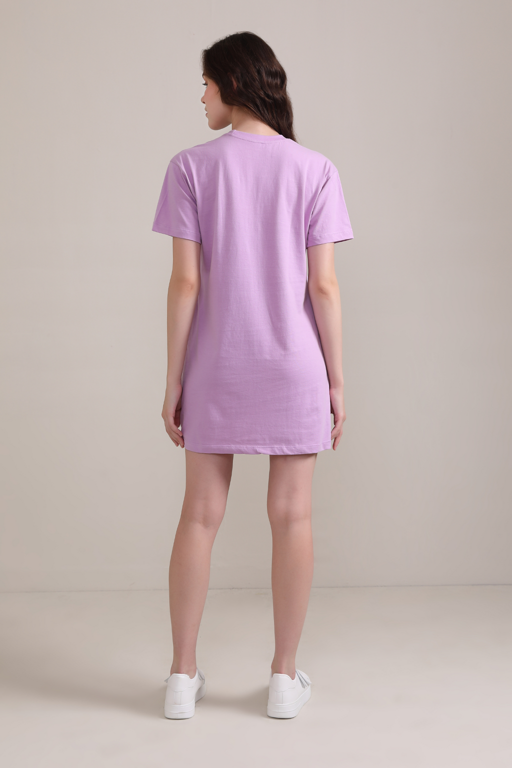 Lavender :Oversized T-shirt Dress