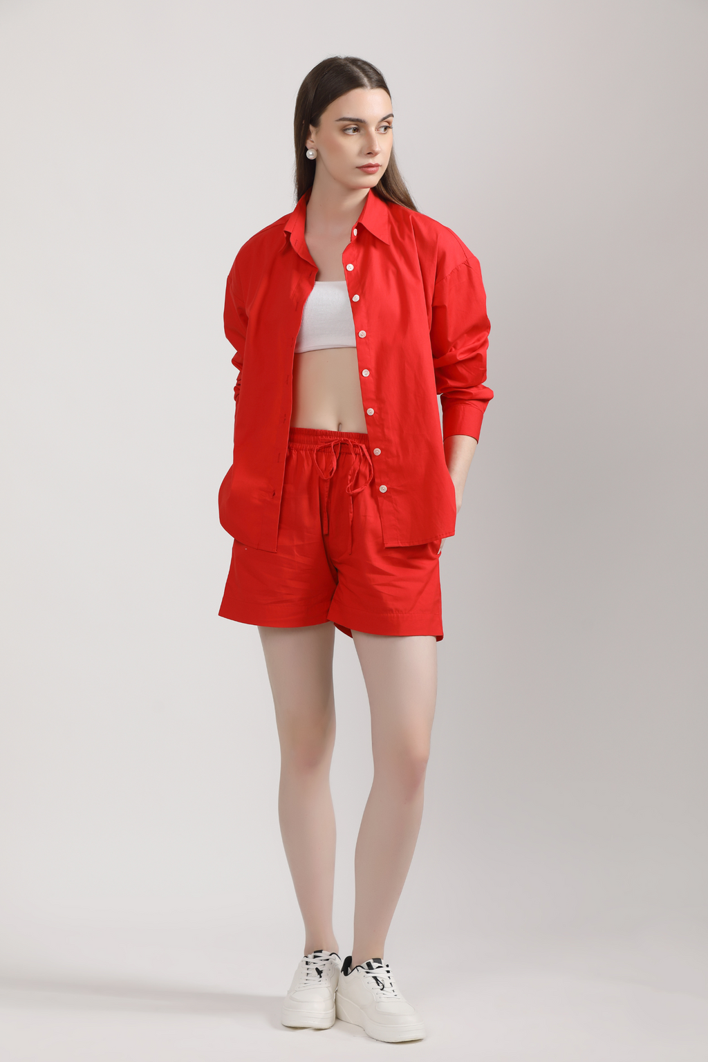 Red Shirley Co-Ord Set