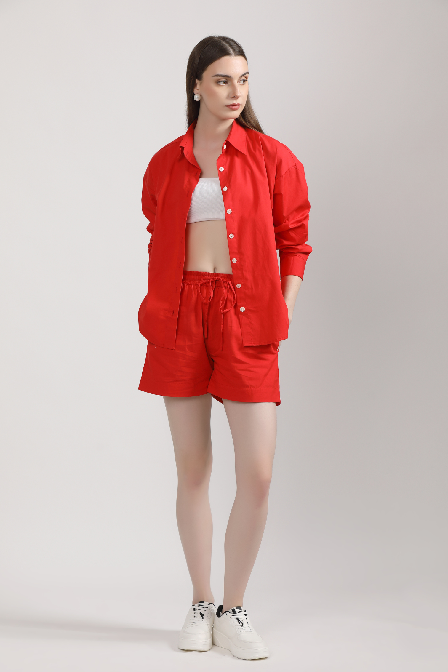 Red Shirley Co-Ord Set