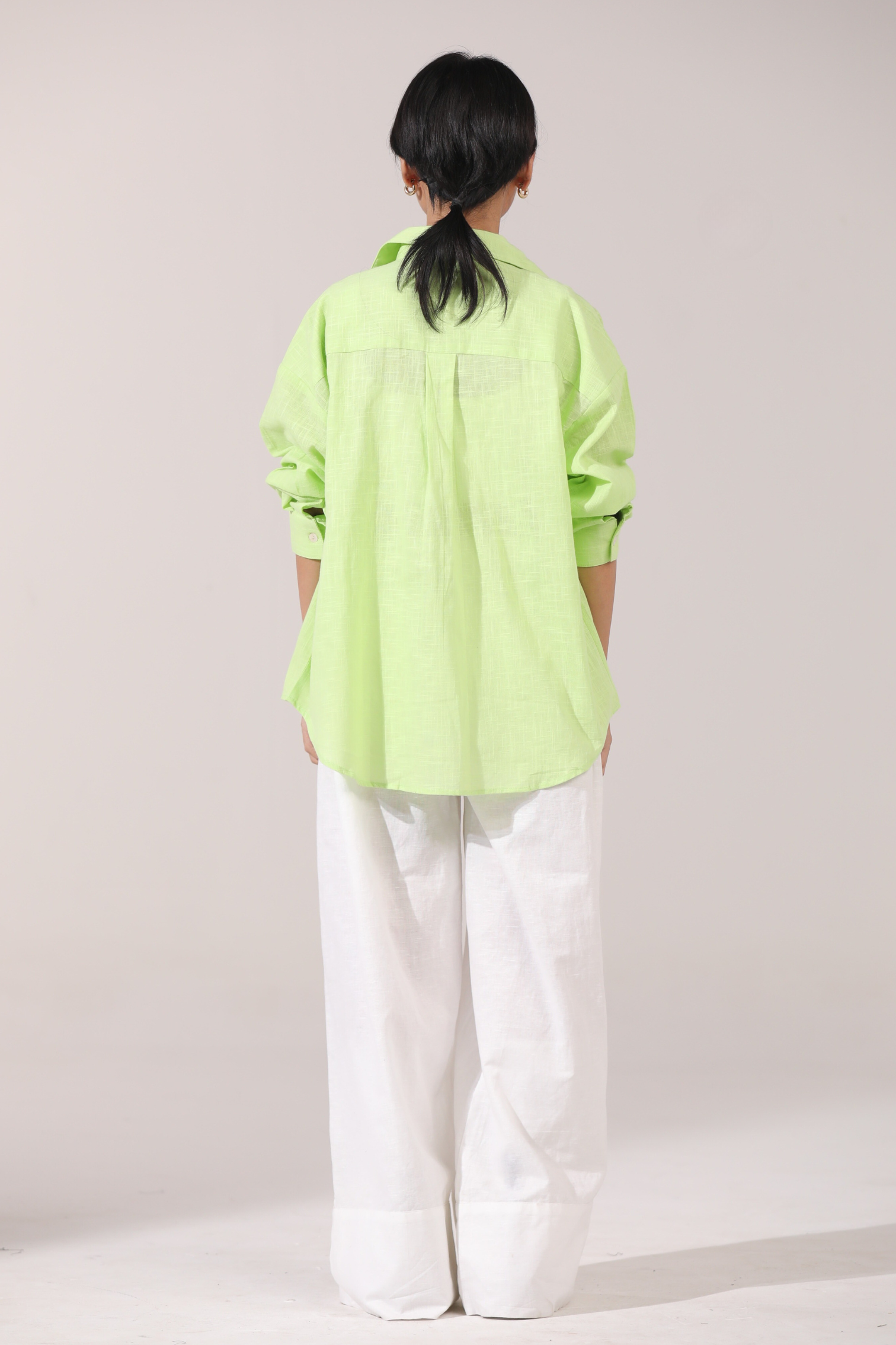 Green Apple Punch Oversized Shirt