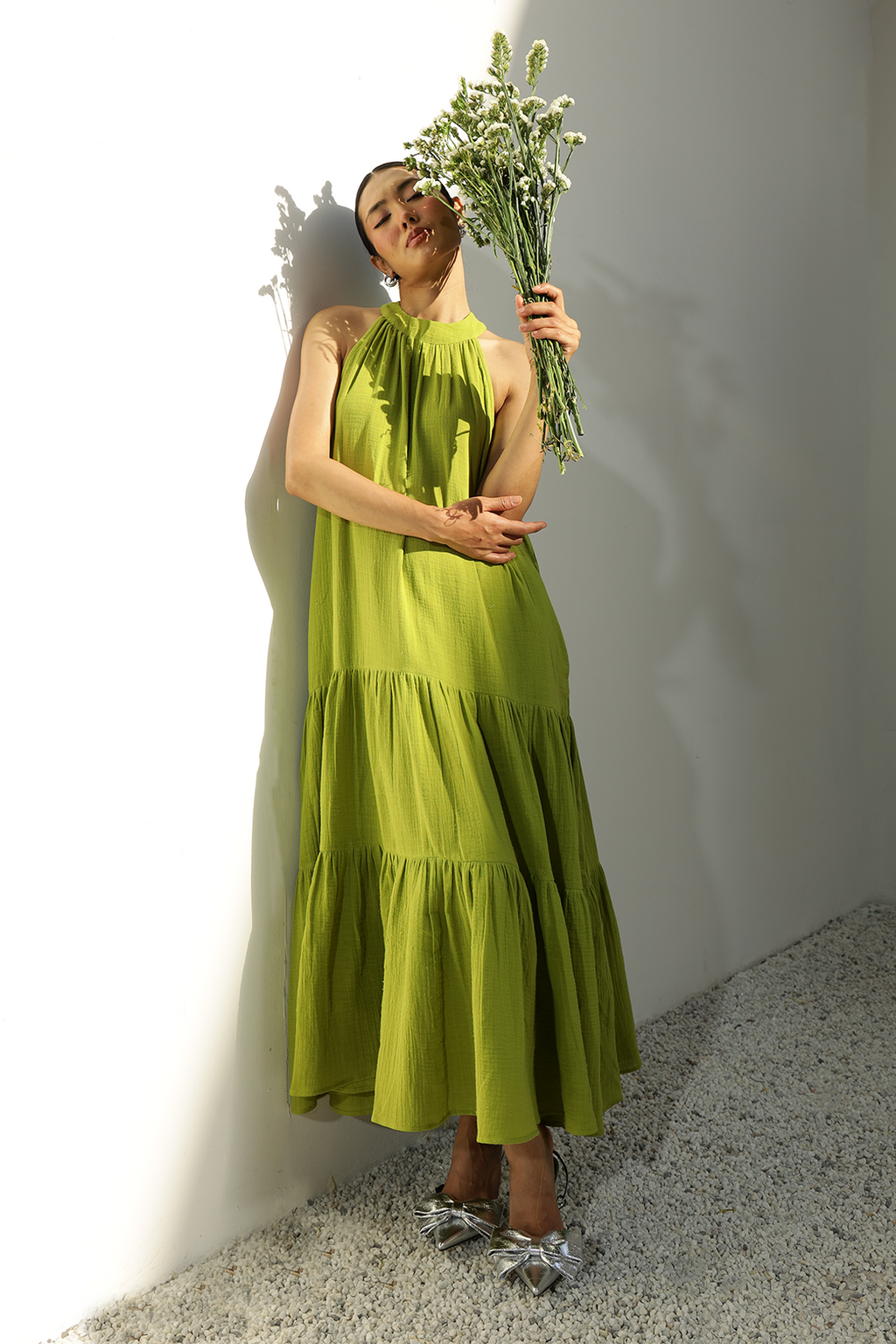 Everett Pocket Dress : Green
