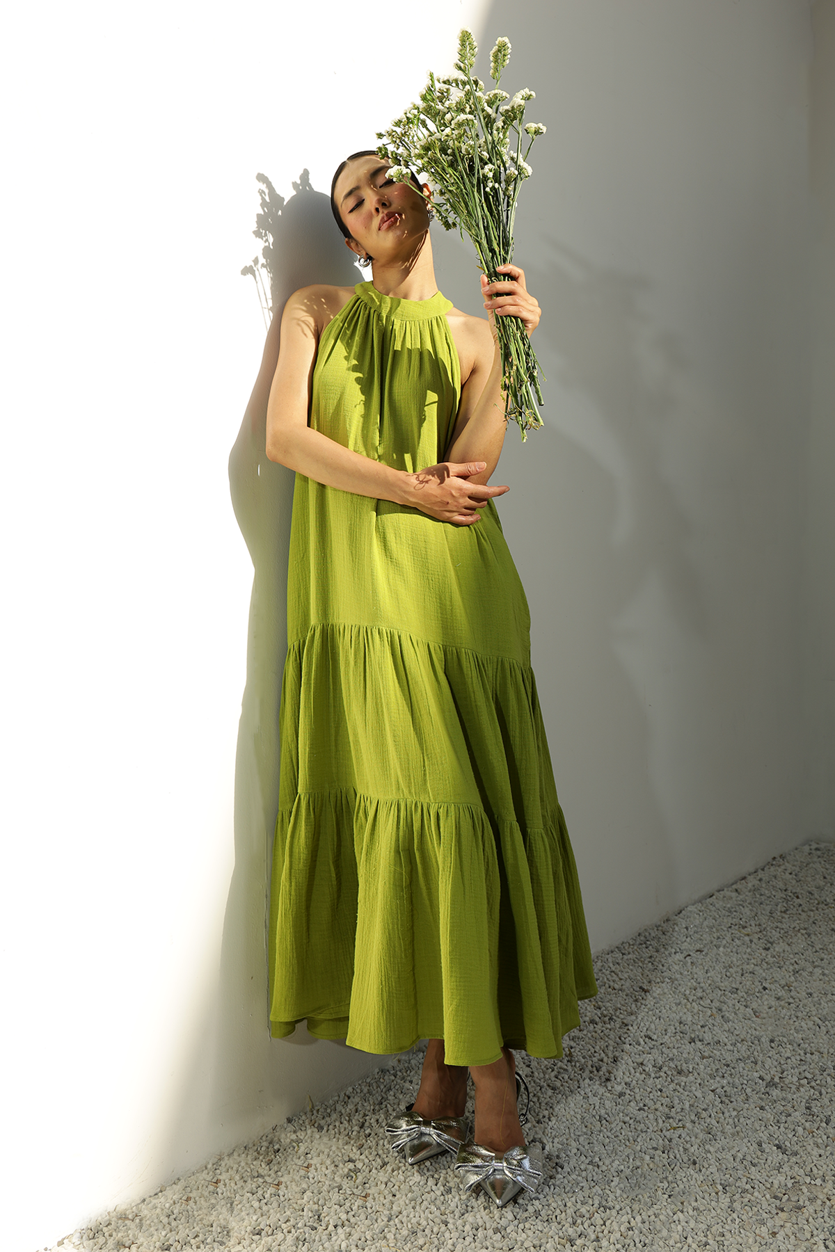 Everett Pocket Dress : Green
