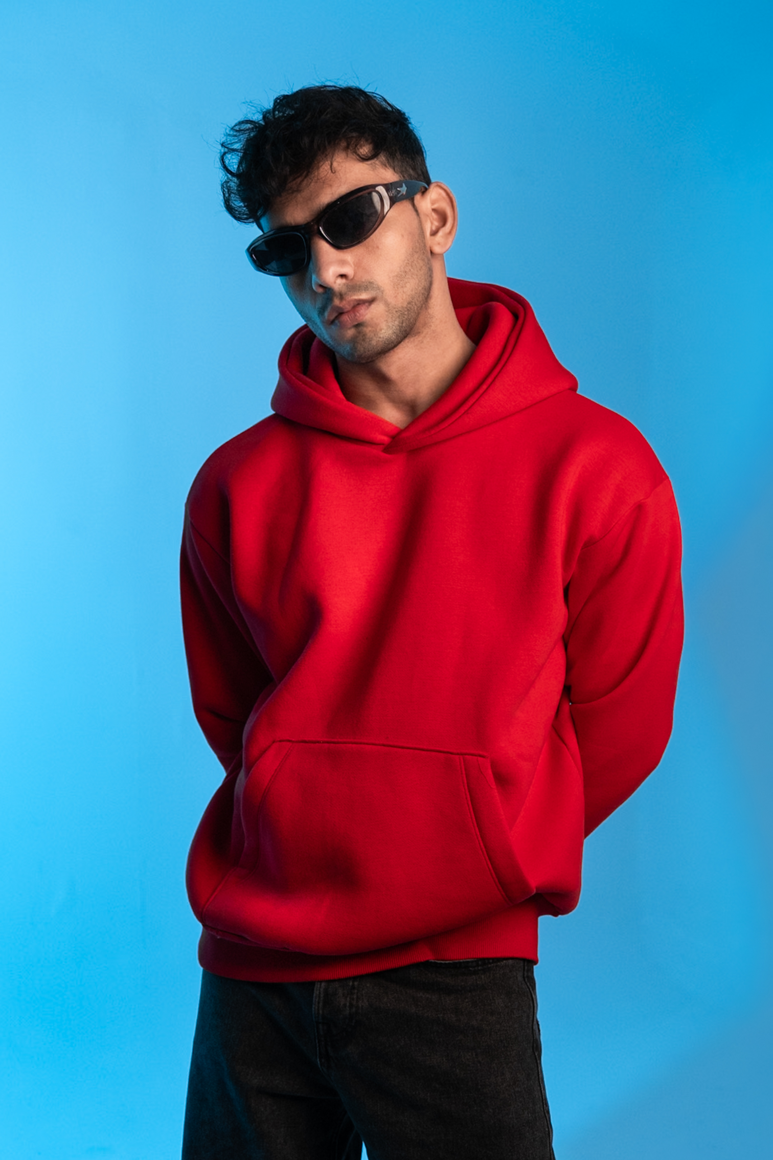 Oversized Hoodie - Crimson