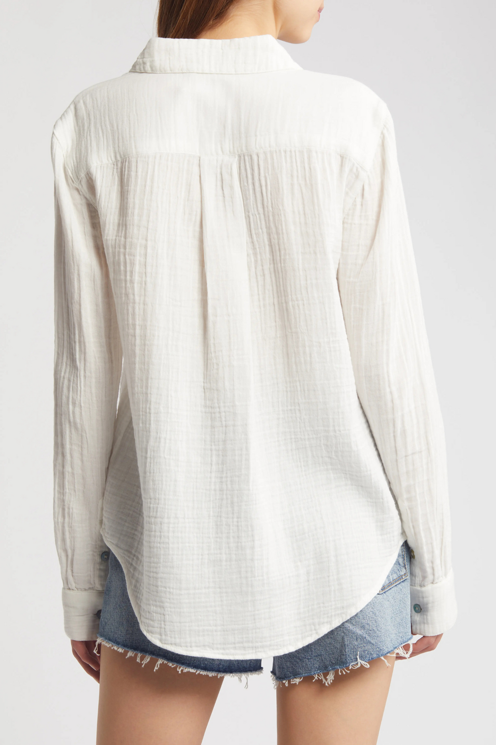 Andy Oversized Shirt-White