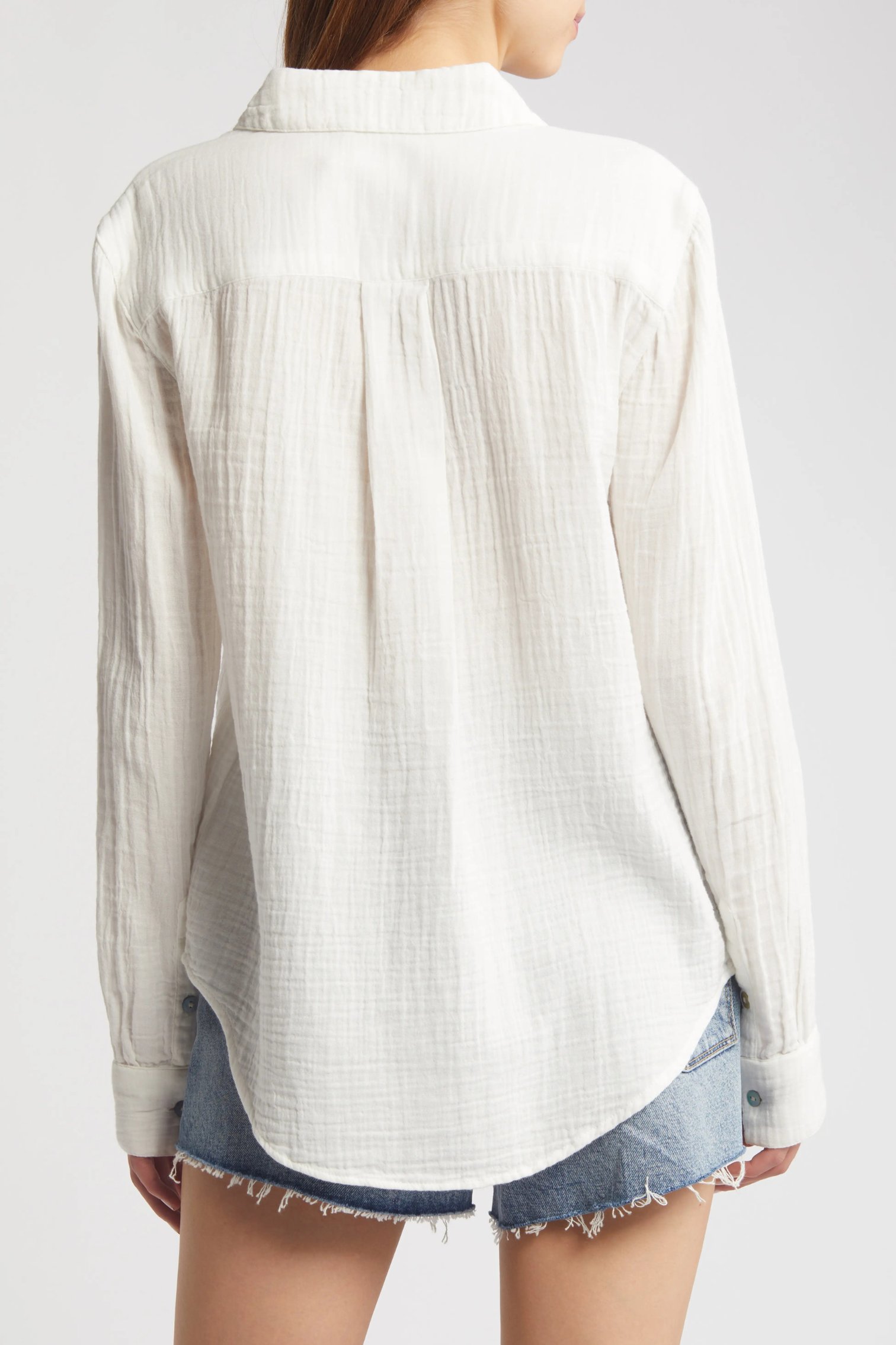 Andy Oversized Shirt-White