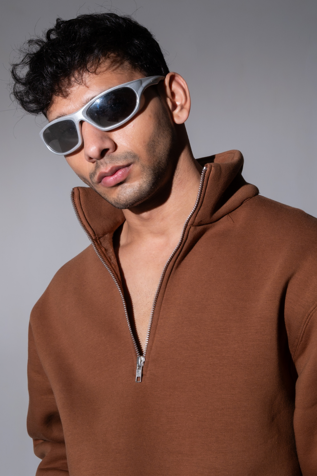 Zip-top Caramel Sweatshirt