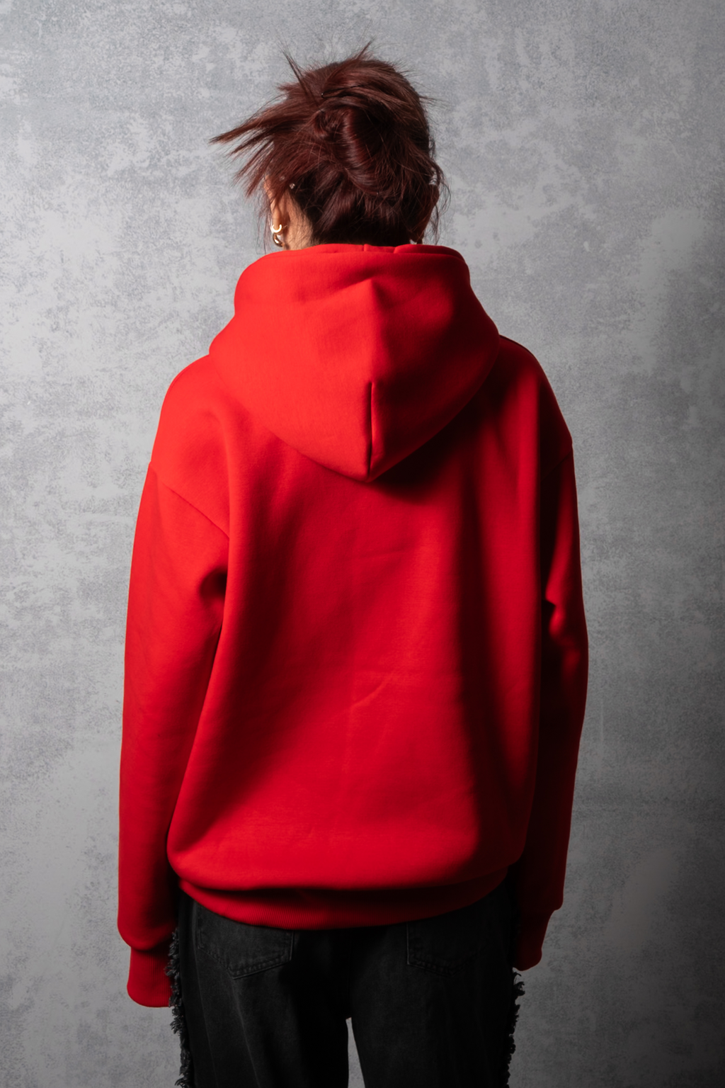 Oversized Hoodie - Crimson
