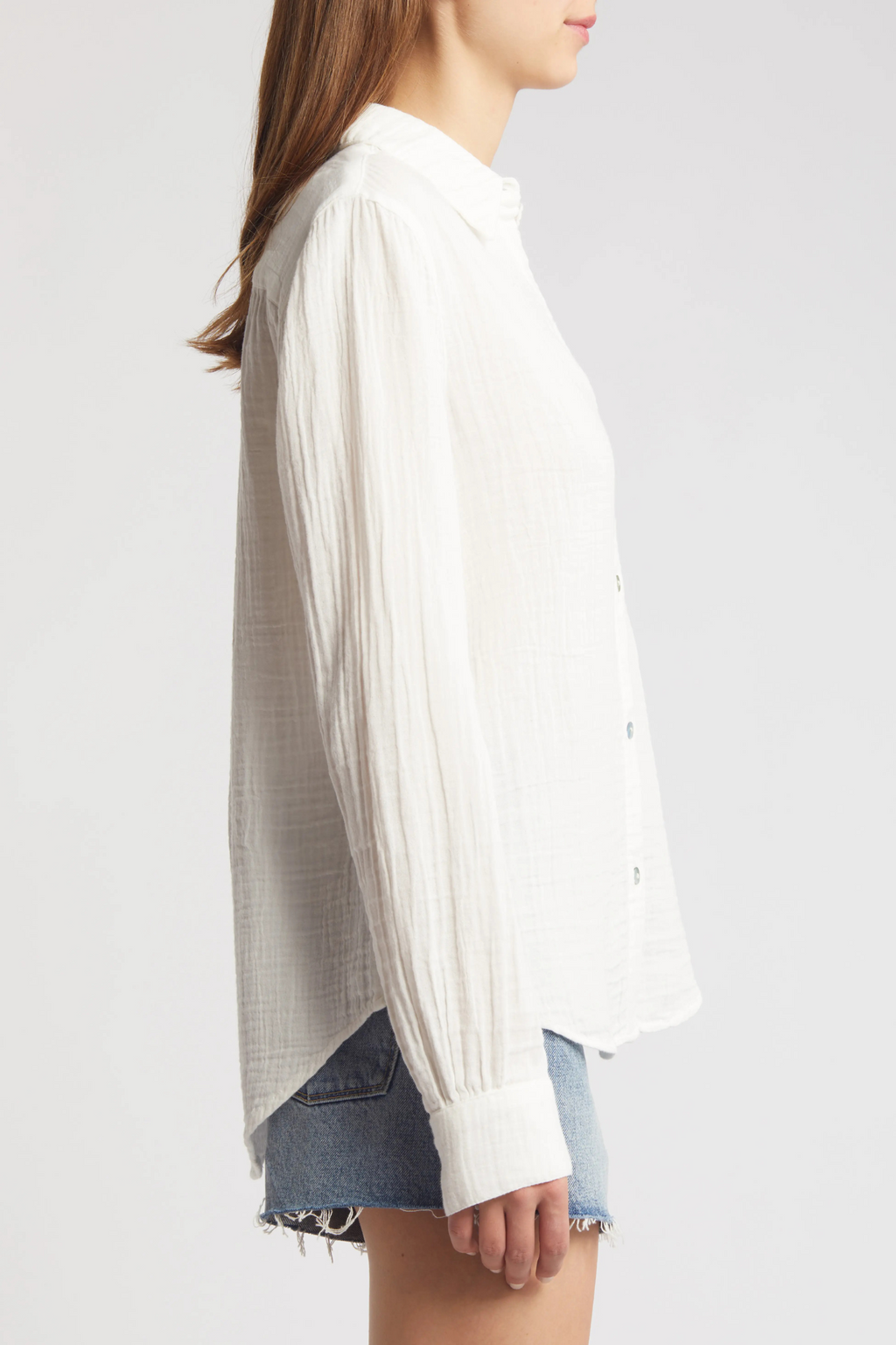 Andy Oversized Shirt-White