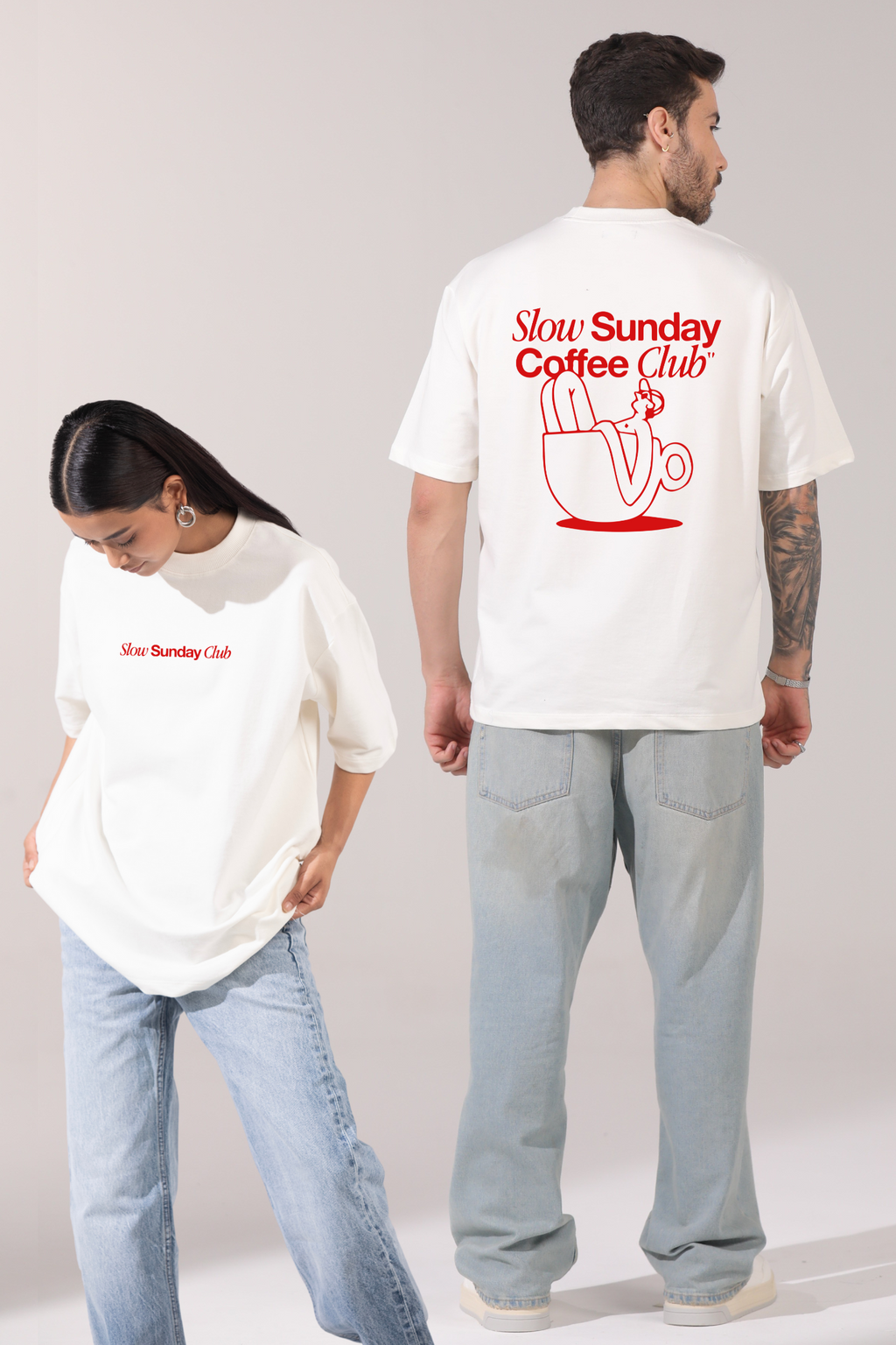 Slow Sunday Club- Oversized t-shirt
