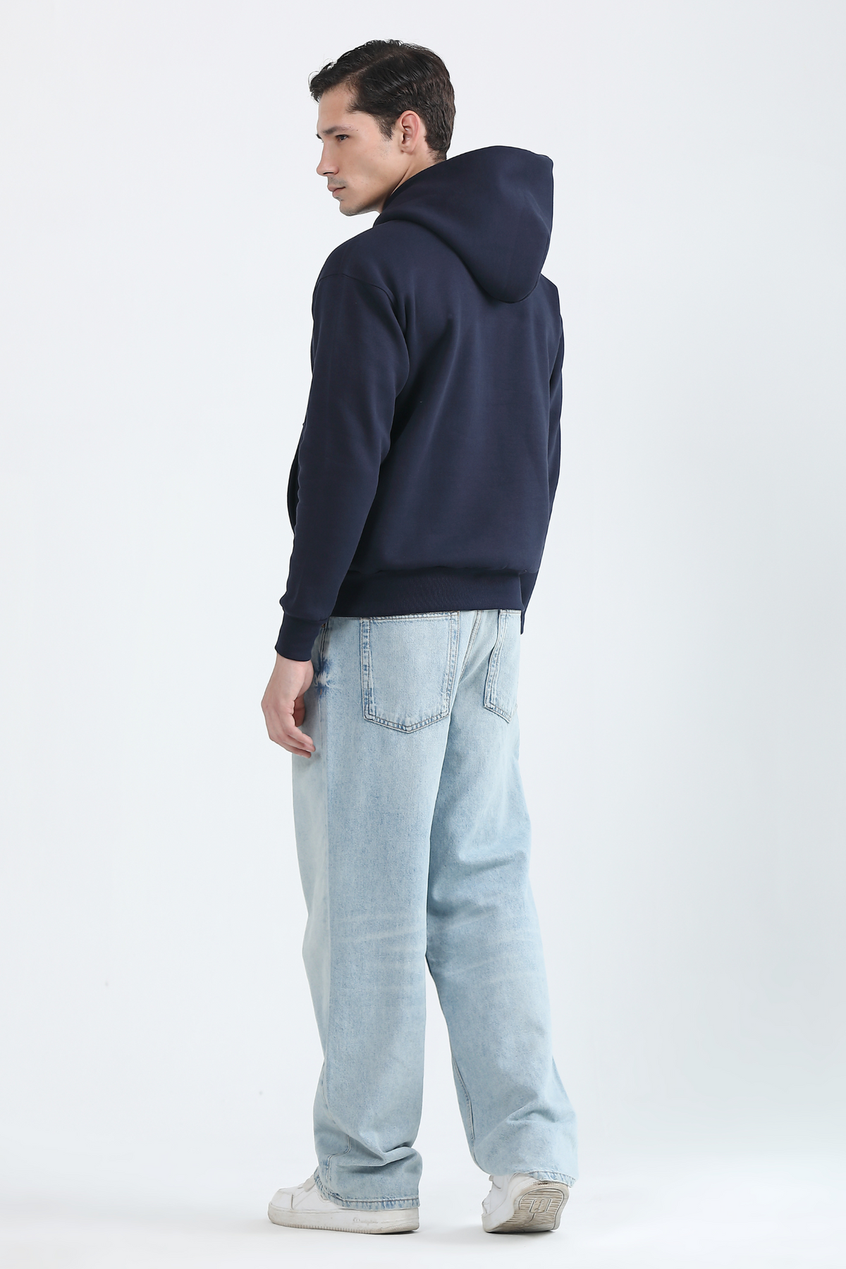 Oversized Hoodie-Navy