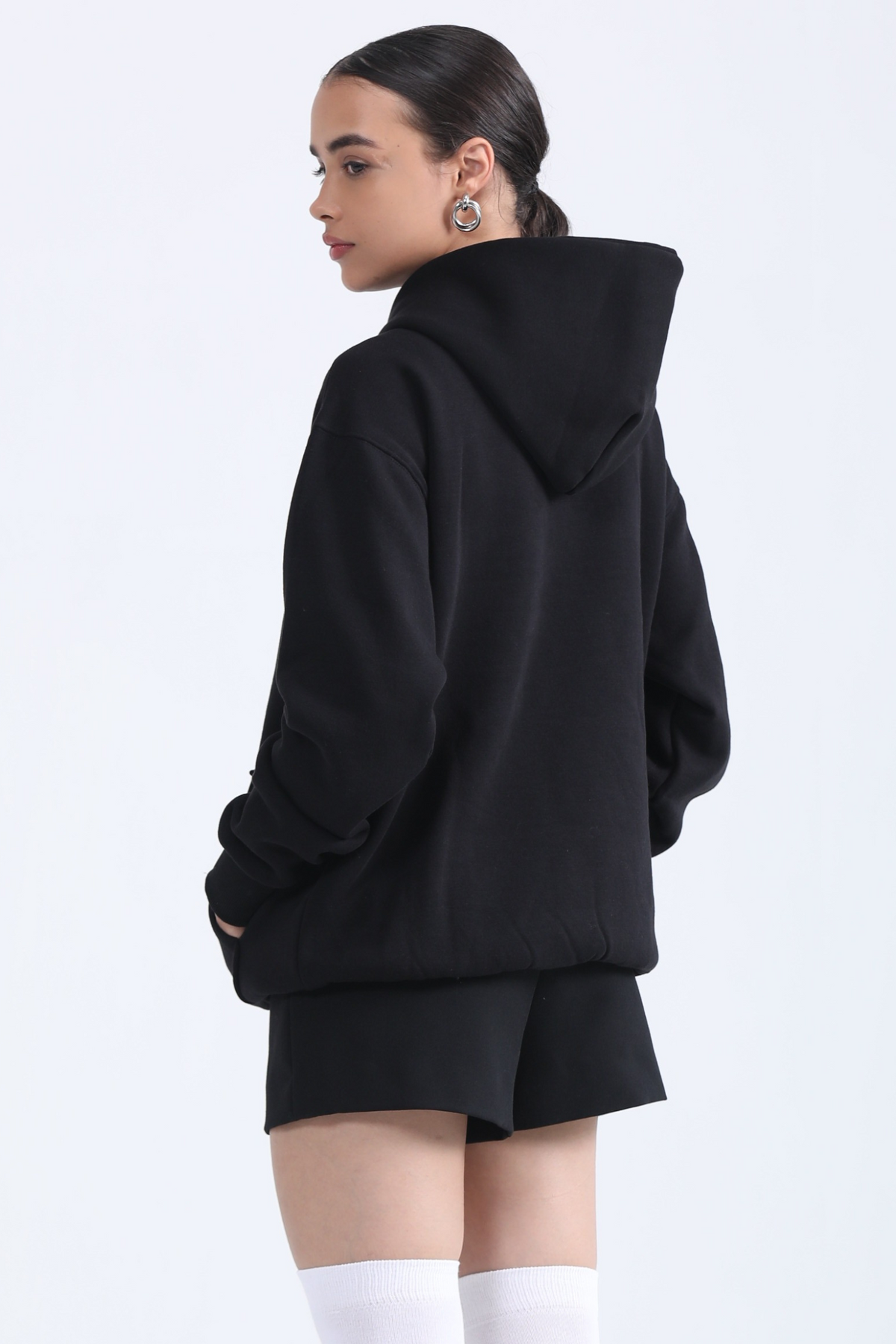 Oversized Hoodie- Bold Black
