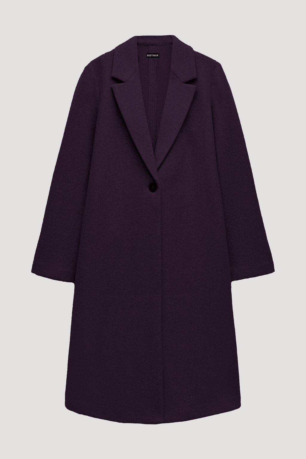 Berry - Wool Blend Long Coat