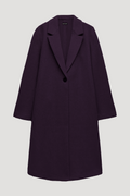 Berry - Wool Blend Long Coat