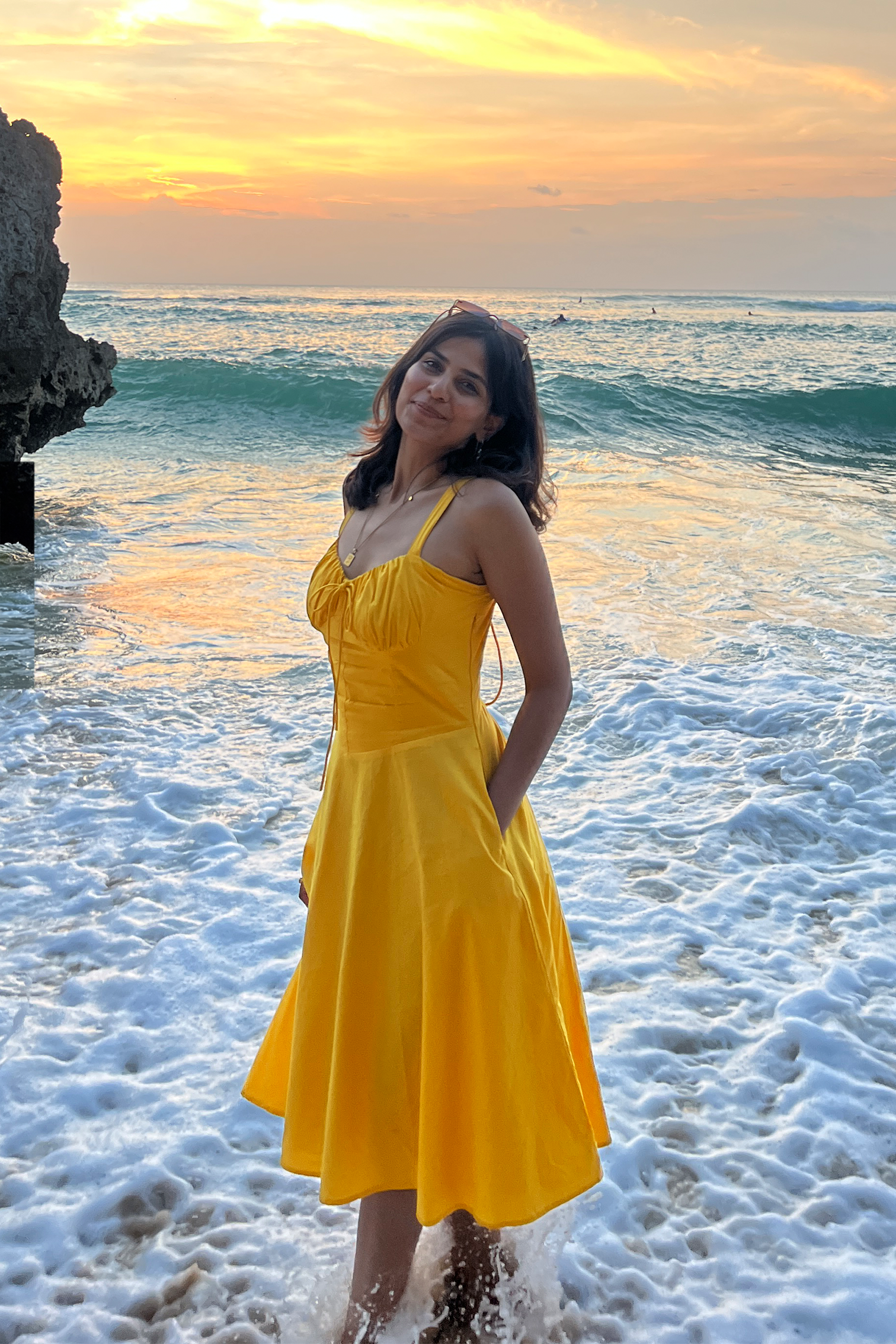 Janie Pocket Dress : Sunshine Yellow