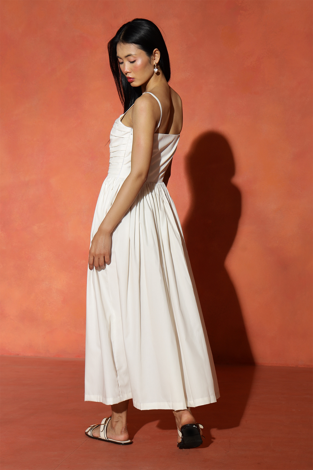 Emely Pocket Dress : Cloud White
