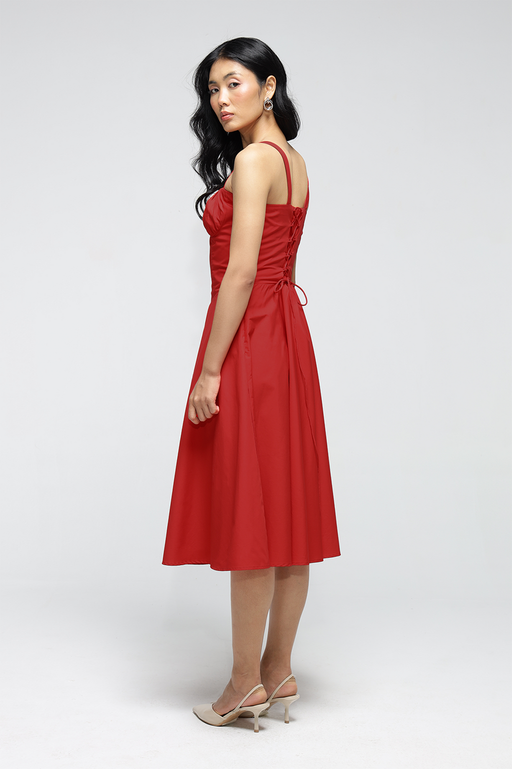 Janie Pocket Dress : Crimson