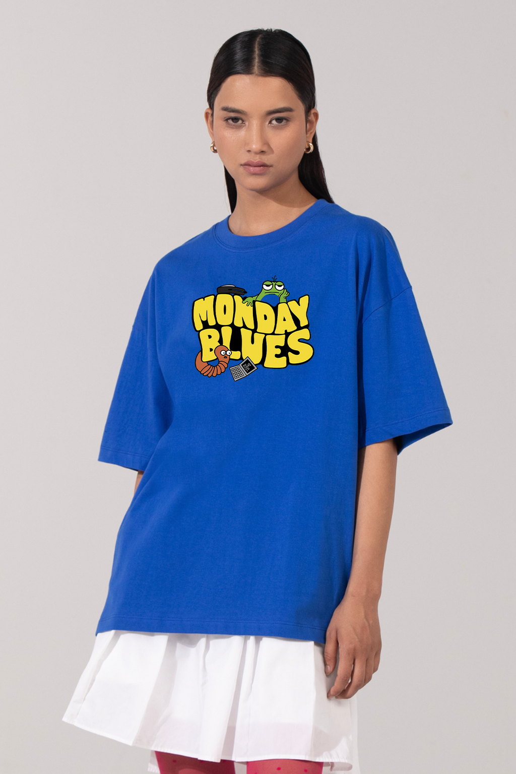 Monday Blues- Oversized T-Shirt