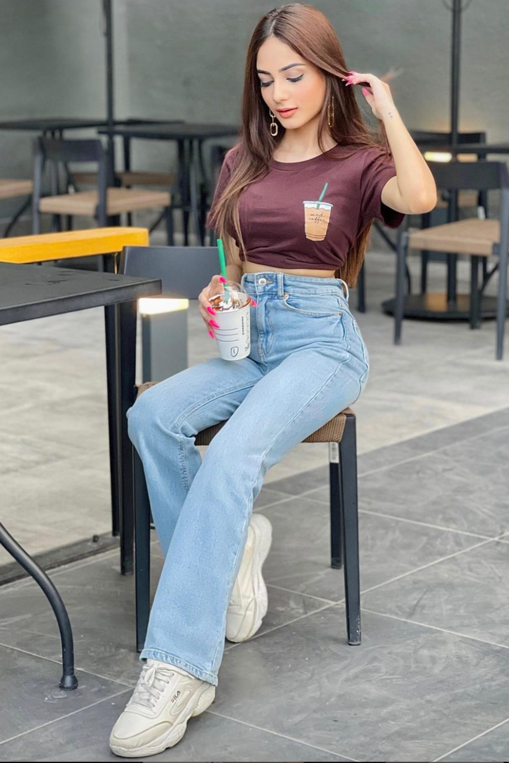 Iced Coffee- Half sleeve t-shirt