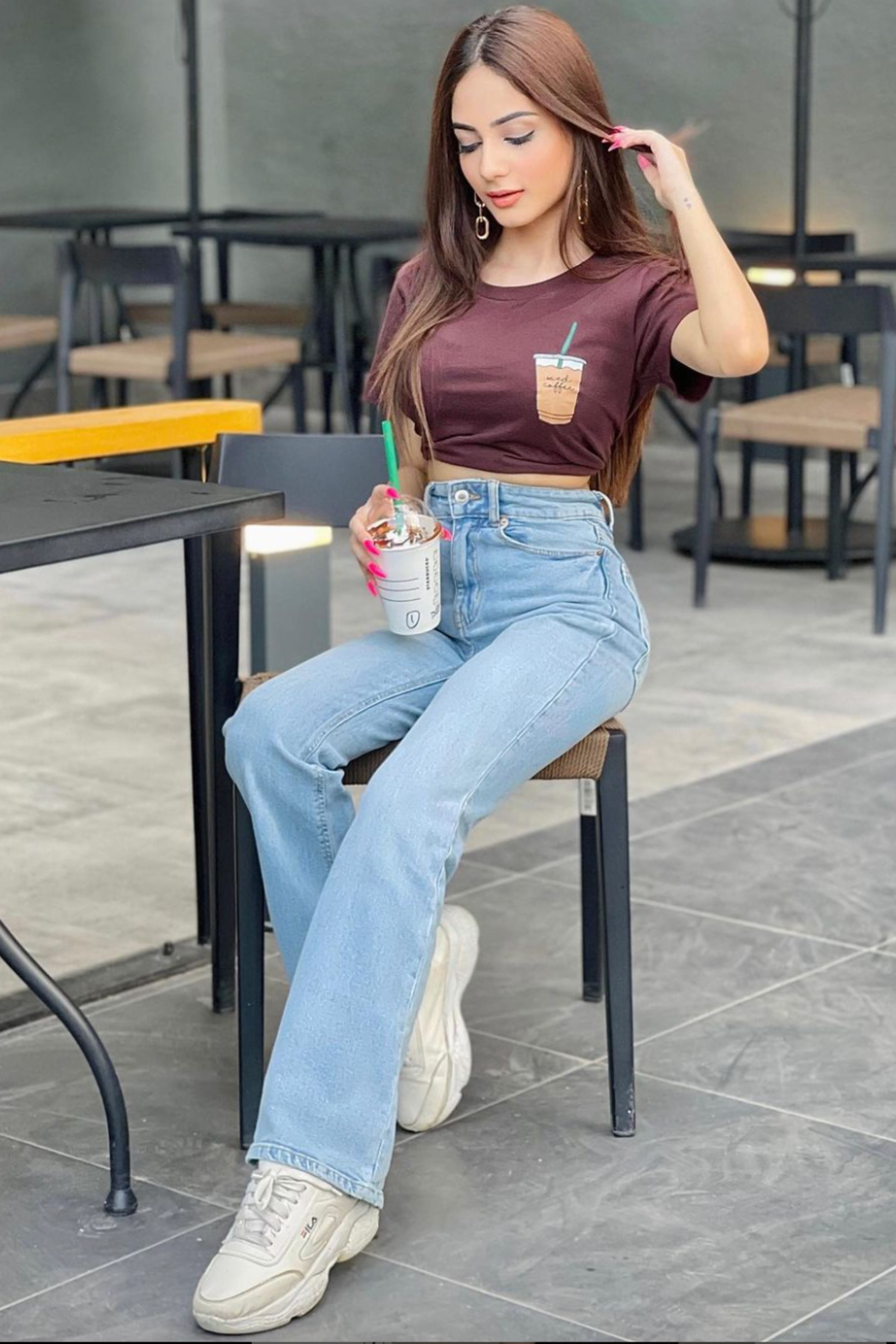Iced Coffee- Half sleeve t-shirt