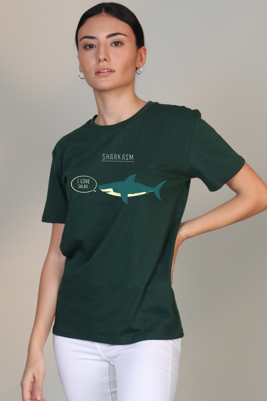 Sharkasm- Half sleeve t-shirt