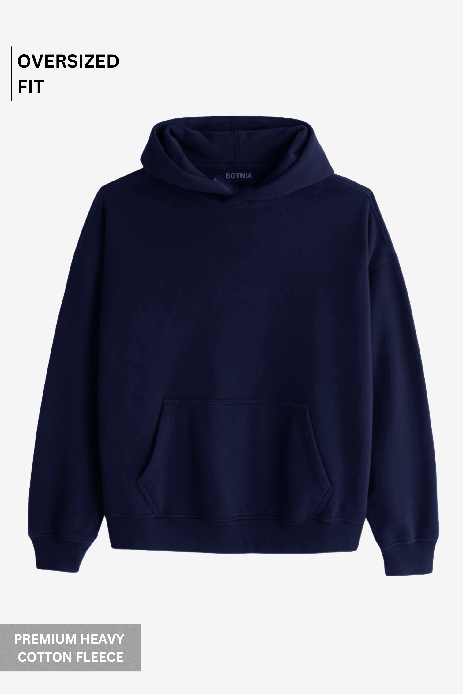 Oversized Hoodie-Navy
